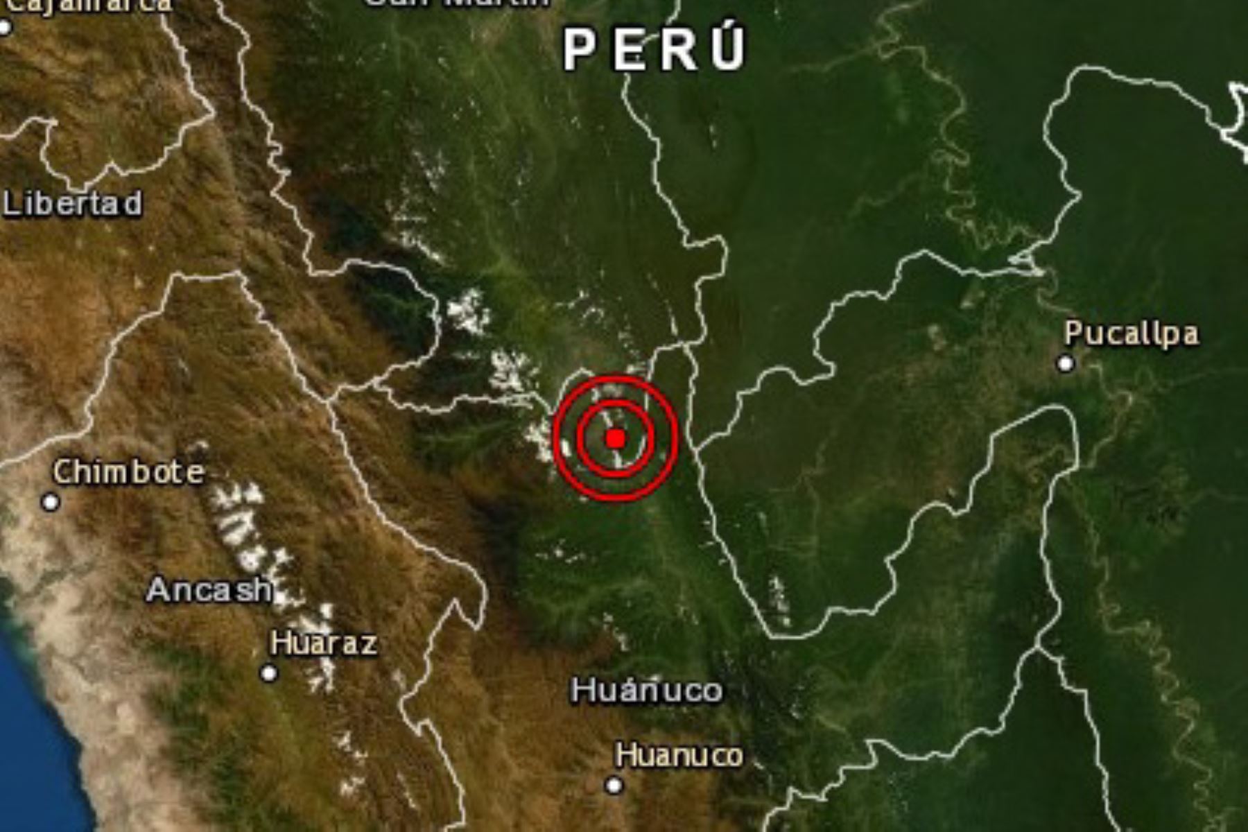 Región San Martín fue sacudida esta madrugada por un temblor de magnitud 3.8