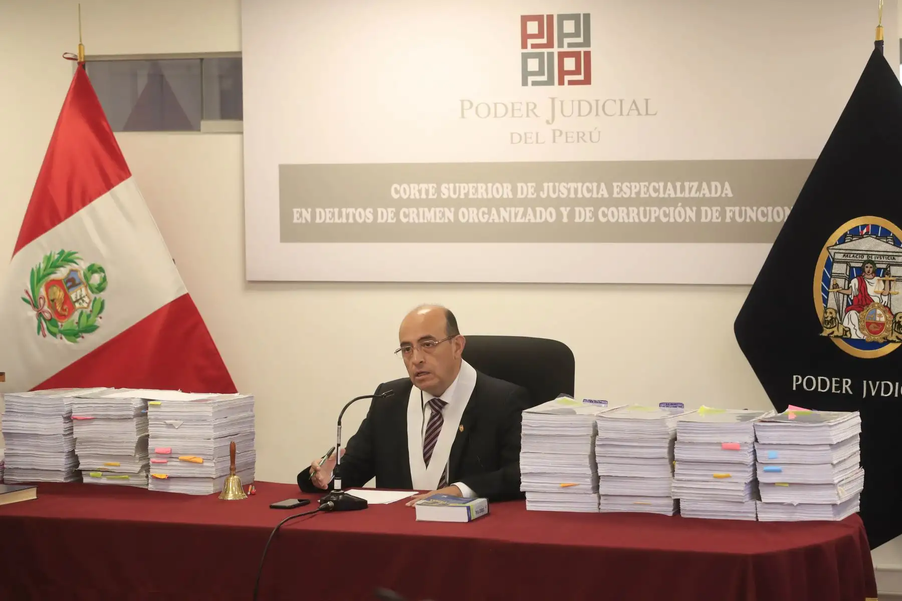 El Cuarto Juzgado de Investigación Preparatoria del Poder Judicial, a cargo del magistrado Víctor Zúñiga Urday, reanuda la audiencia en la que se evalúa el pedido de 36 meses de prisión preventiva contra la lideresa de Fuerza Popular, Keiko Fujimori.
Foto: ANDINA/Juan Carlos Guzmán