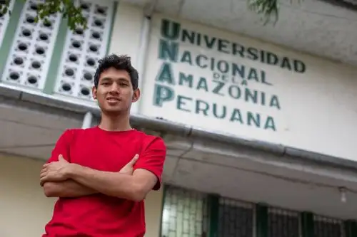 José Fernando Díaz Guerra, tenor en el Coro de Loreto, y uno de los talentos del concurso Beca Permanencia 2018 del Programa Nacional de Becas y Crédito Educativo (Pronabec) del Ministerio de Educación. Este año realizará sus prácticas profesionales como ingeniero químico en la empresa Petroperú.
