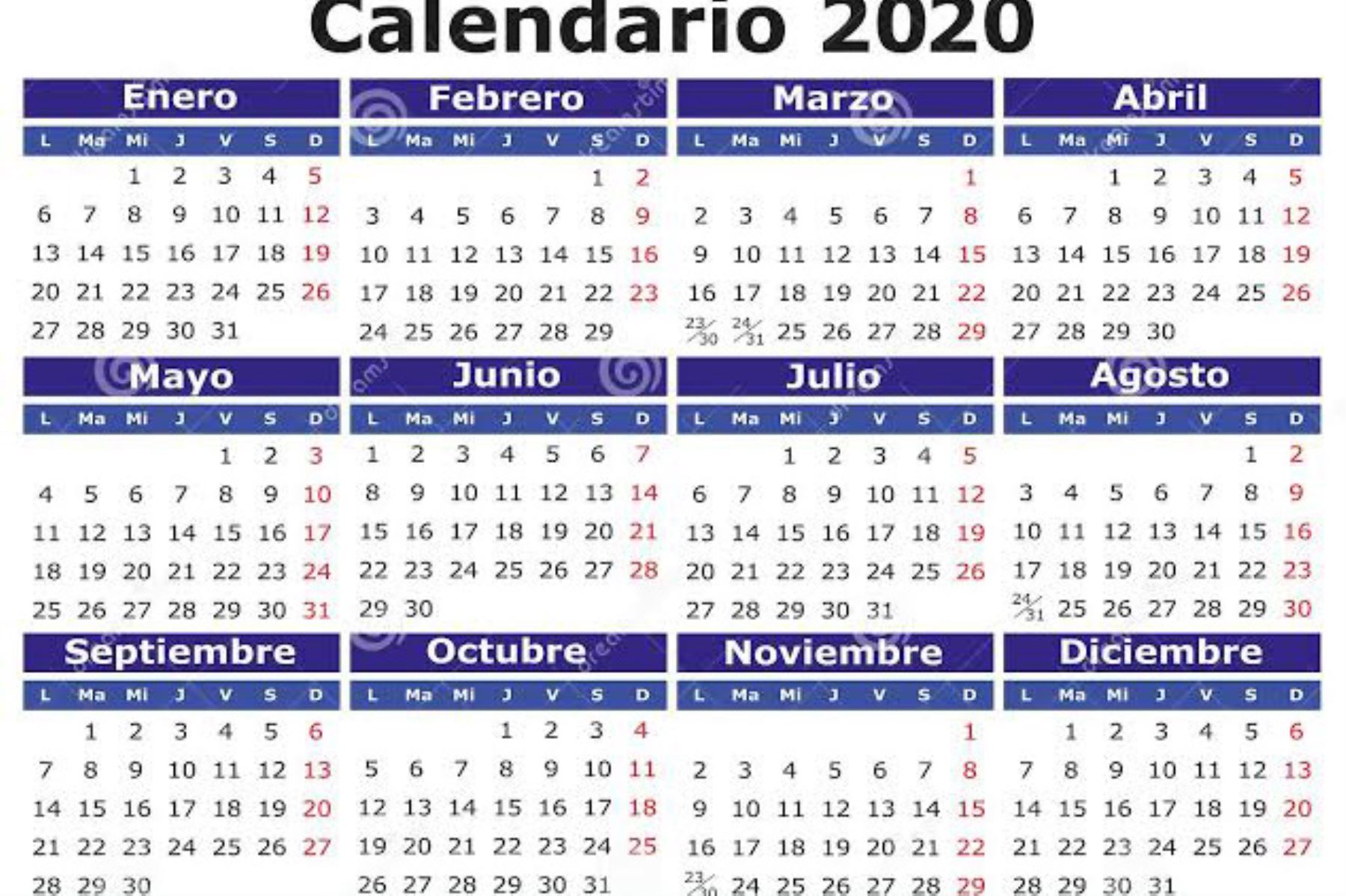 Conoce Los Días No Laborables Decretados Por El Gobierno Para El 2020 Noticias Agencia 7270