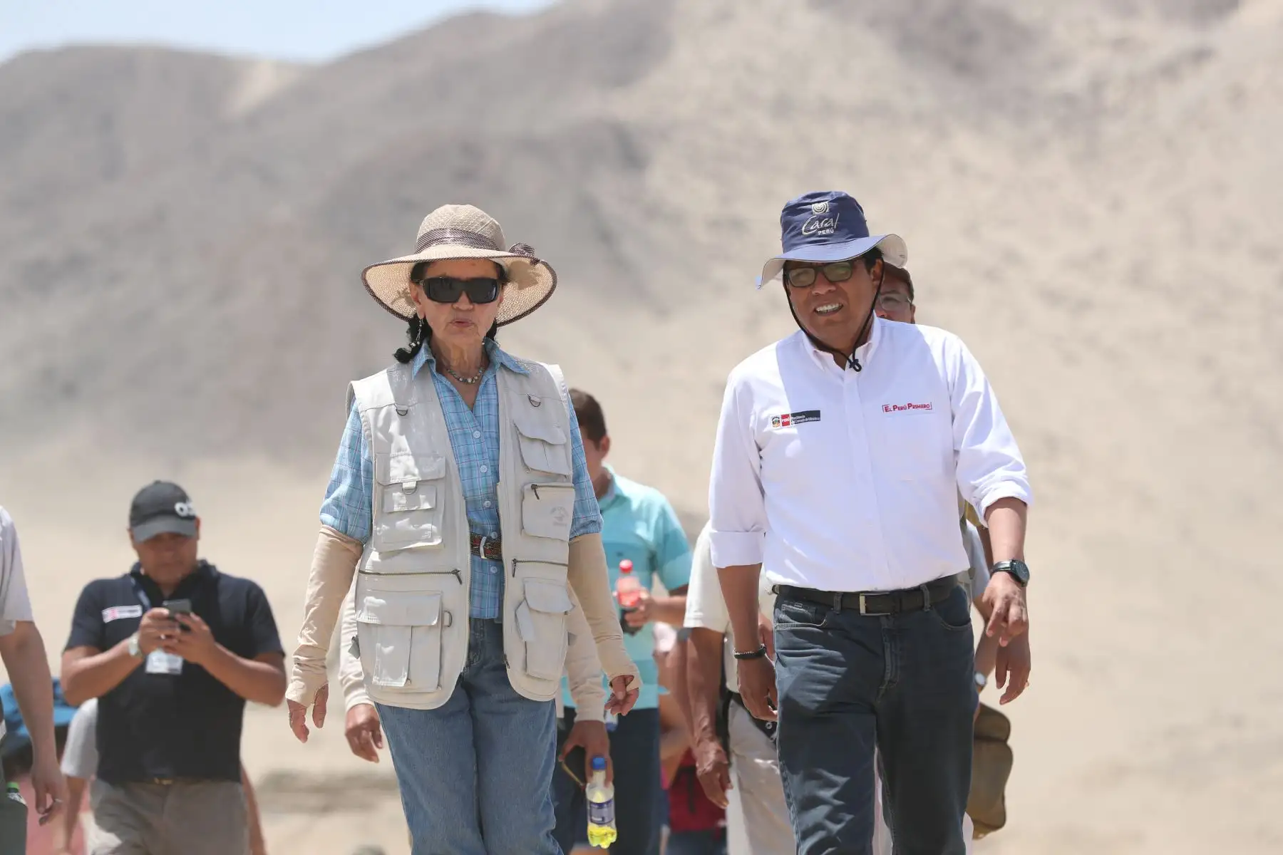Presidente del Consejo de Ministros, Vicente Zeballos , llegó a la Ciudad Sagrada de Caral, para inspeccionar junto a su directora, Ruth Shady, los trabajos arqueológicos y académicos que se impulsan en el lugar.
Foto: ANDINA/PCM