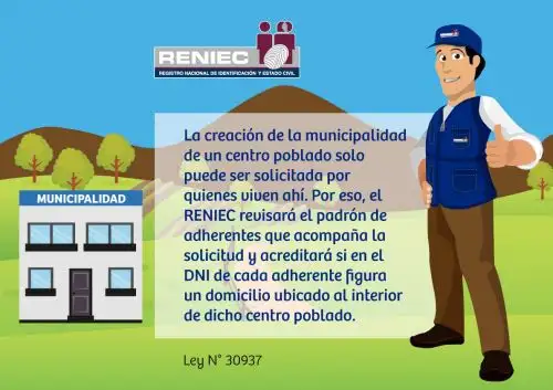 Reniec acredita domicilios de adherentes para creación de municipalidades de centros poblados