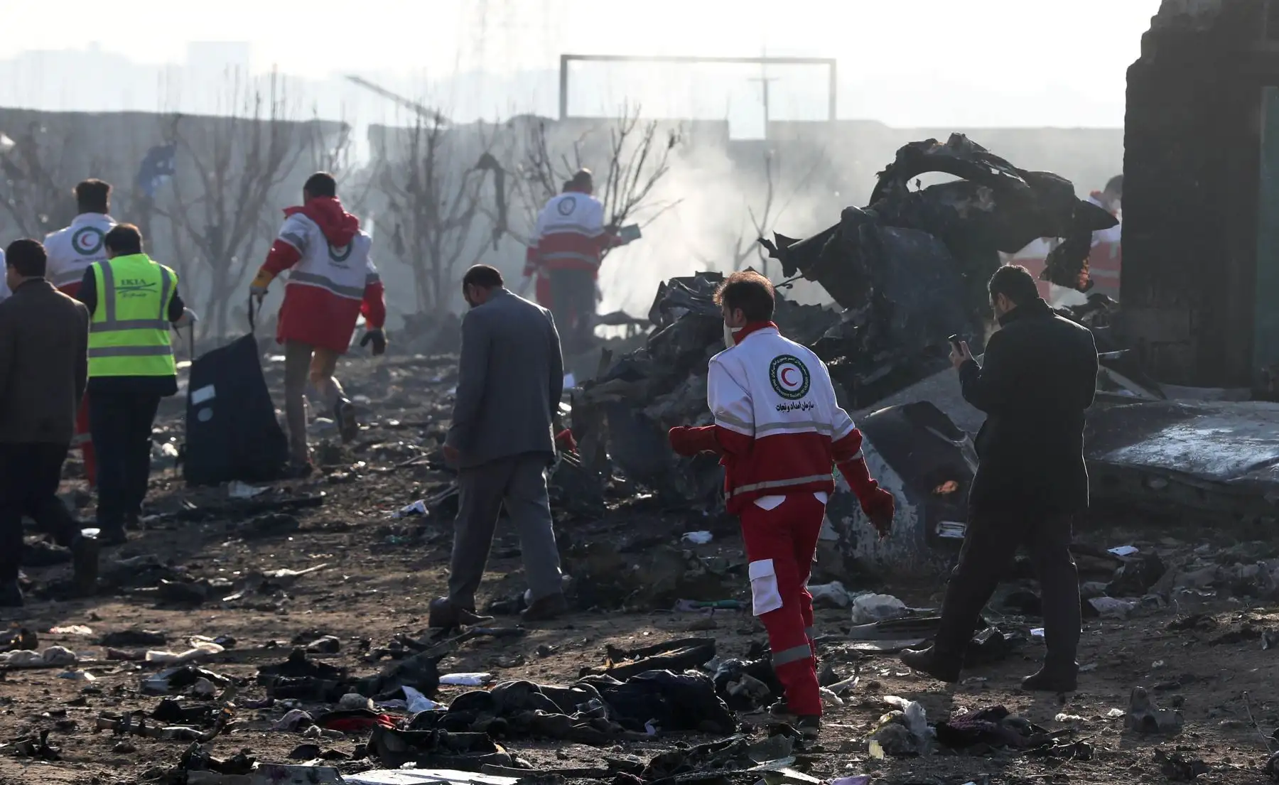 La gran mayoría de las personas que viajaban en el avión no eran ucranianos, indicó en Kiev el Consejo Nacional de Seguridad de Ucrania. Foto: AFP