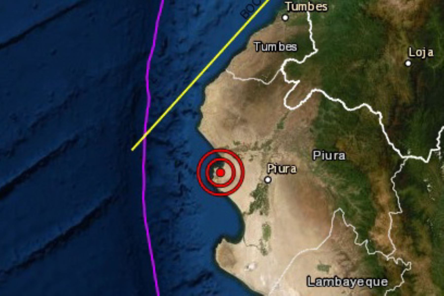 Un sismo de magnitud 3.5 se registró hoy en el departamento de Piura, informó el Instituto Geofísico del Perú (IGP).
