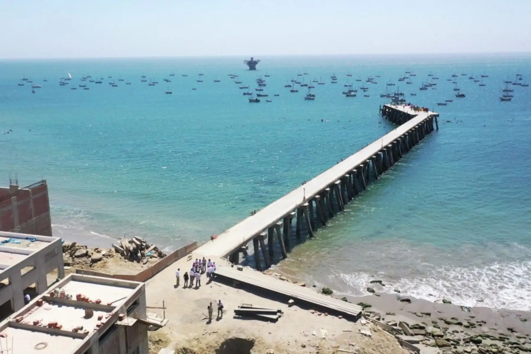 Desembarcadero Pesquero Artesanal de Cabo Blanco, en la región Piura.