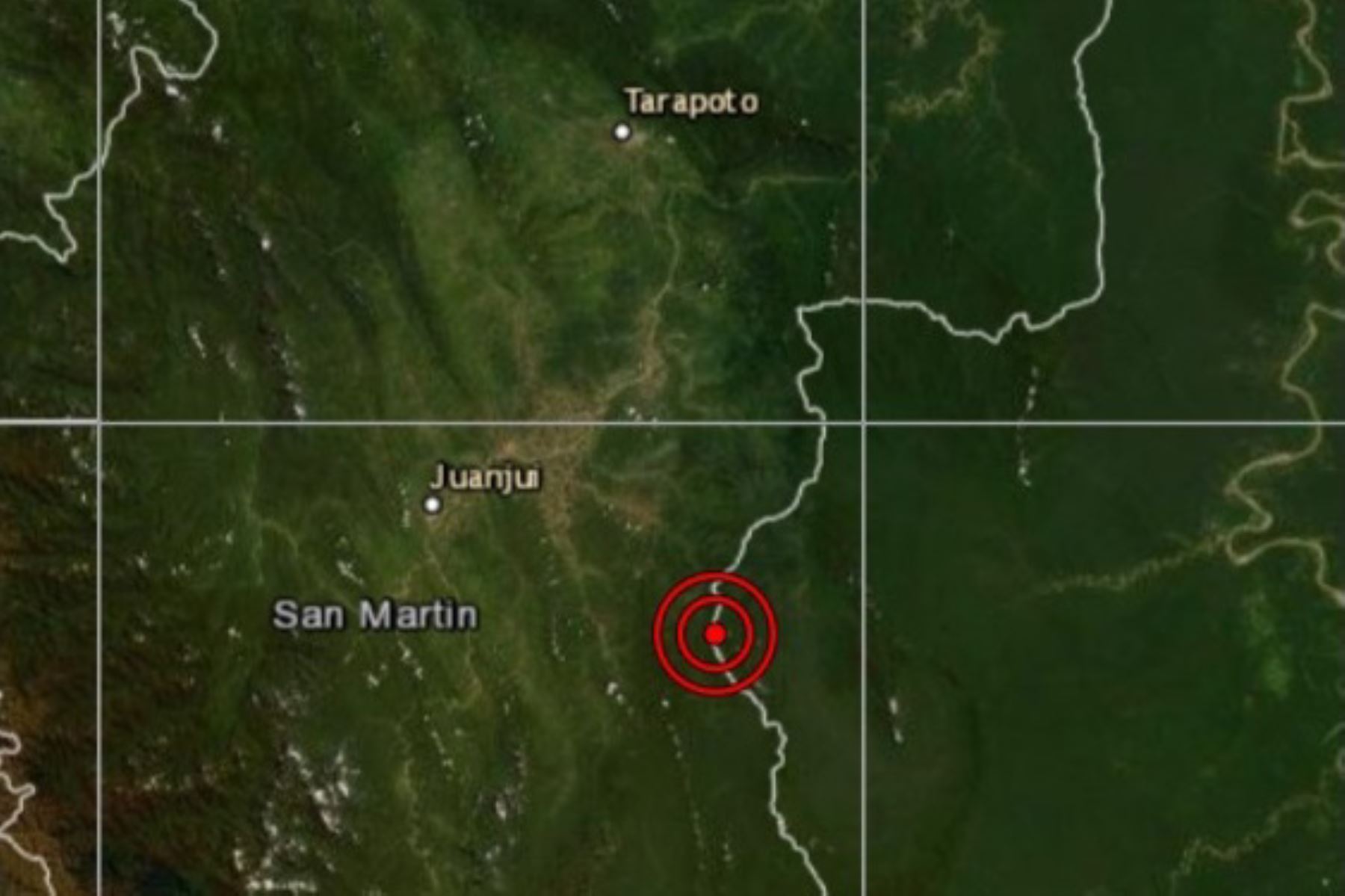Temblor tuvo su epicentro a 8 kilómetros al sureste de Moyobamba, en la región San Martín. Foto: ANDINA/Difusión