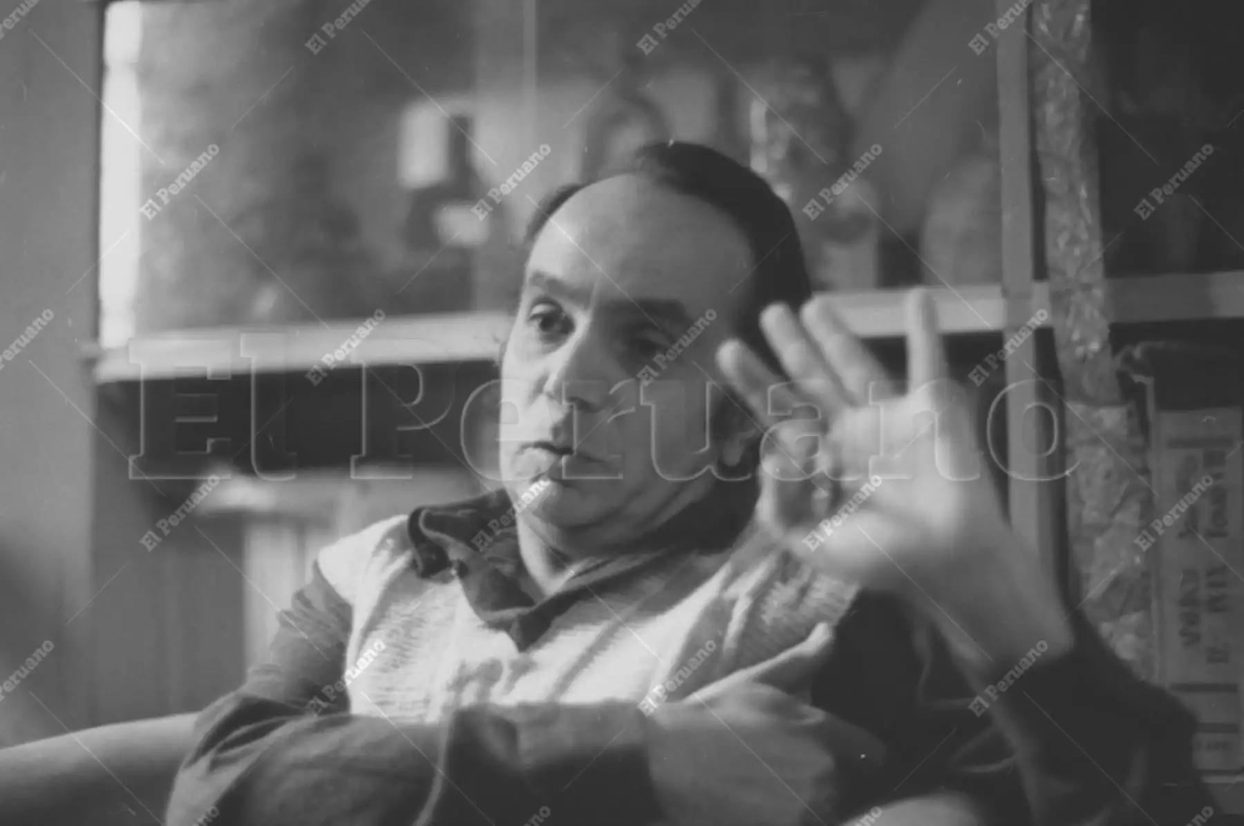 25 octubre 1975 / Entrevista al historiador Pablo Macera. Foto: ANDINA/archivo EL PERUANO