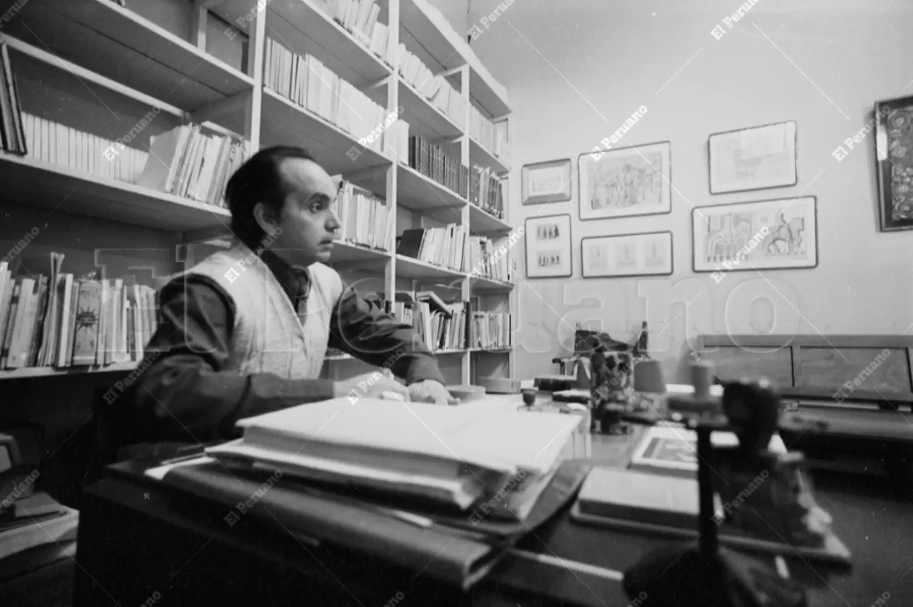 18 noviembre 1975 / Entrevista al historiador Pablo Macera. Foto: ANDINA/archivo EL PERUANO