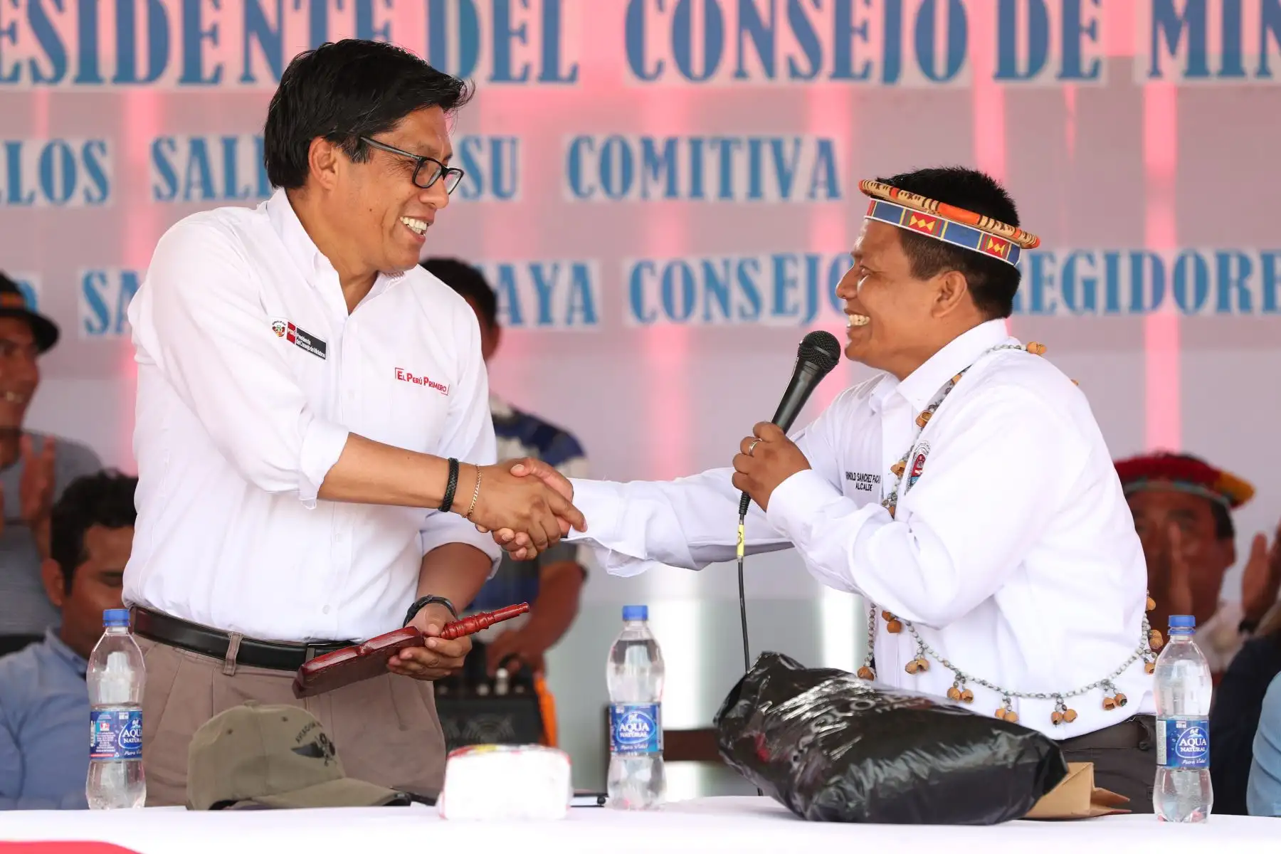 Presidente del Consejo de Ministros, Vicente Zeballos Salinas, realizó visita de trabajo en distrito Teniente Manuel Clavero en la región Loreto. PCM