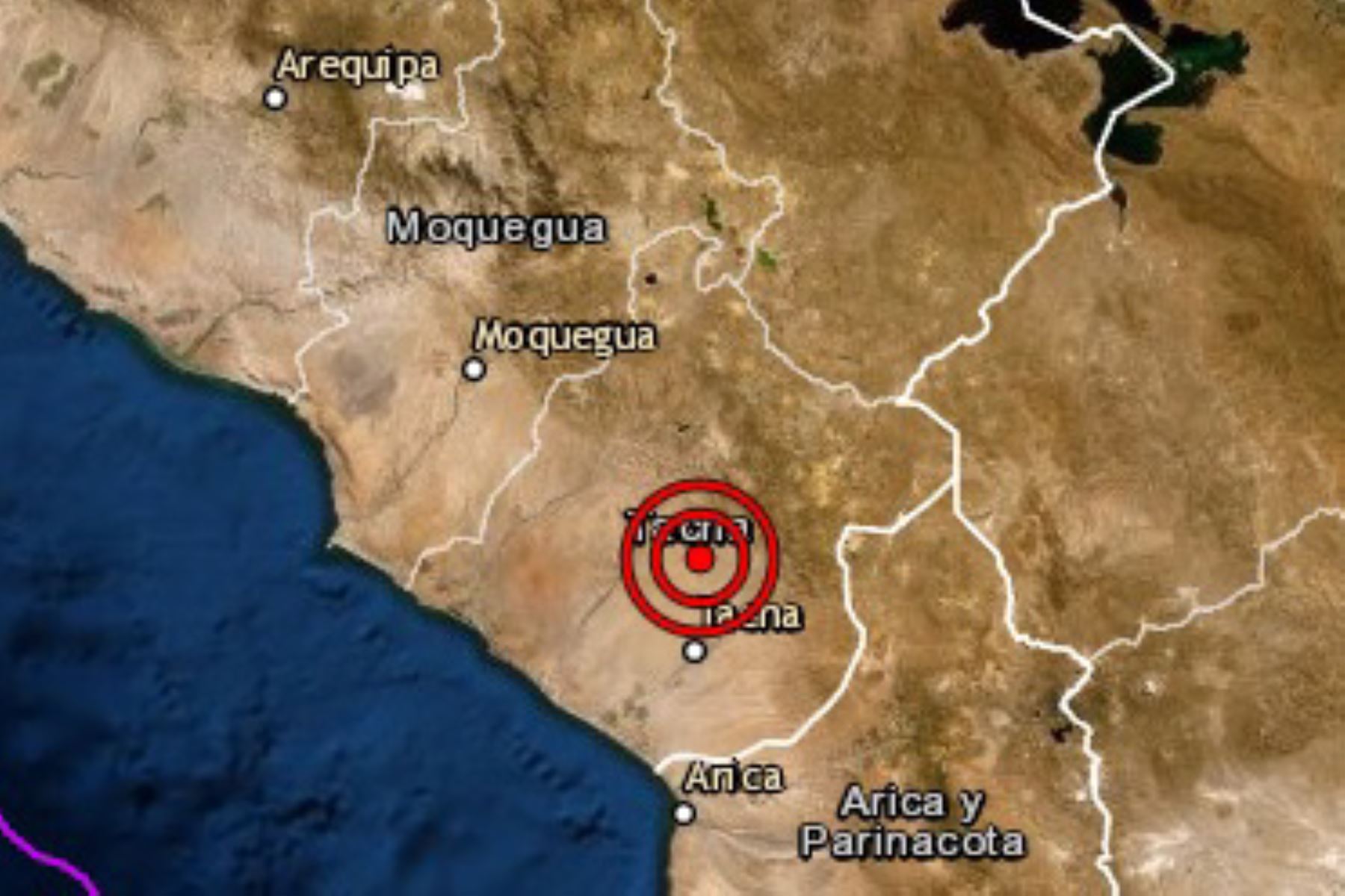 Tacna registró hoy un sismo de magnitud 4 esta mañana, informó el Instituto Geofísico del Perú (IGP).