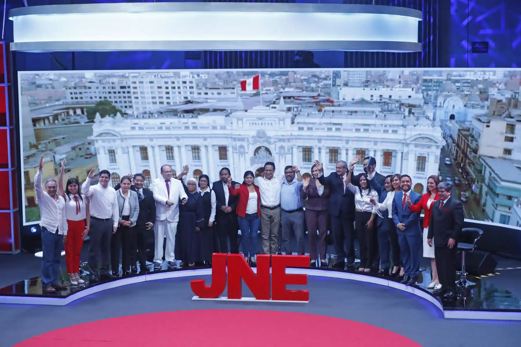 Primer debate de candidatos al congreso 2020. Foto: ANDINA/Vidal Tarqui