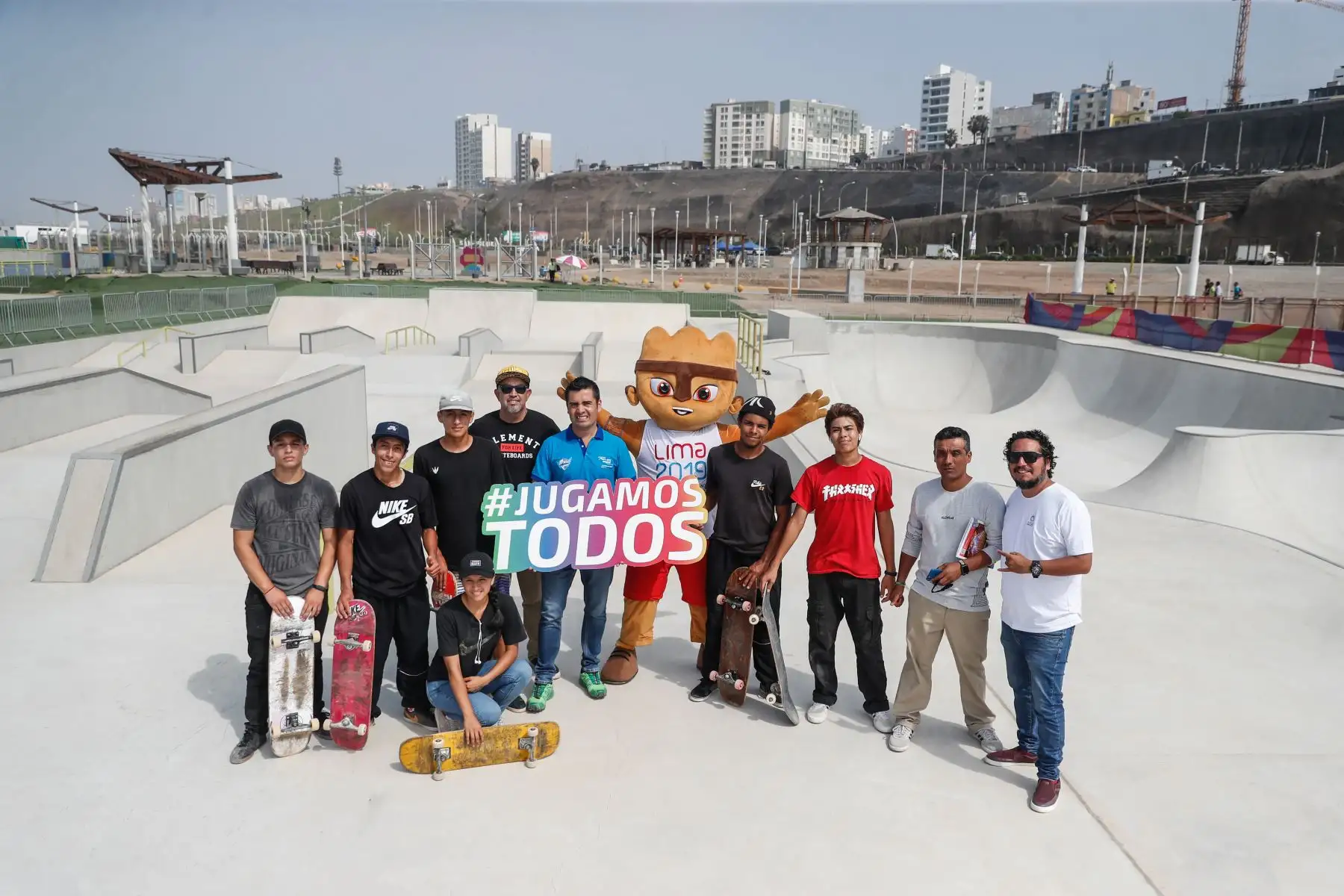 Comité organizador de Lima 2019 inició programa de captación y formación de talento en sede de la Costa Verde con clases de skateboarding, ciclismo BMX, vóley playa y patinaje. Foto: ANDINA/Renato Pajuelo