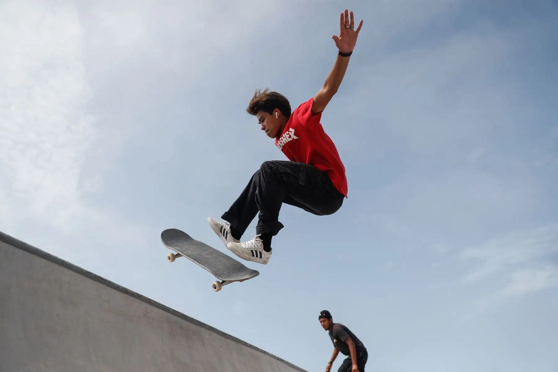 Comité organizador de Lima 2019 inició programa de captación y formación de talento en sede de la Costa Verde con clases de skateboarding, ciclismo BMX, vóley playa y patinaje. Foto: ANDINA/Renato Pajuelo