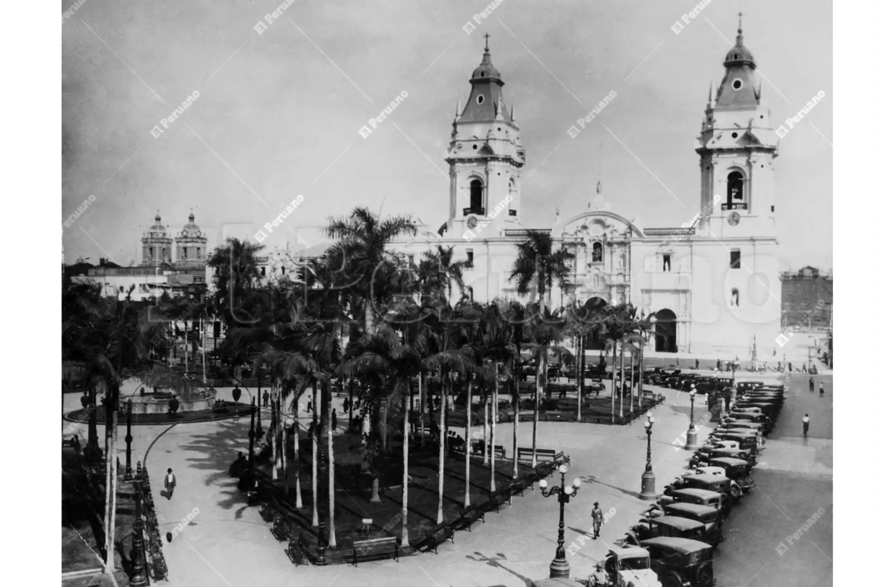 Foto Archivo Histórico Lima - 1925 / Plaza de Armas de Lima.
Foto: ANDINA/Archivo El Peruano