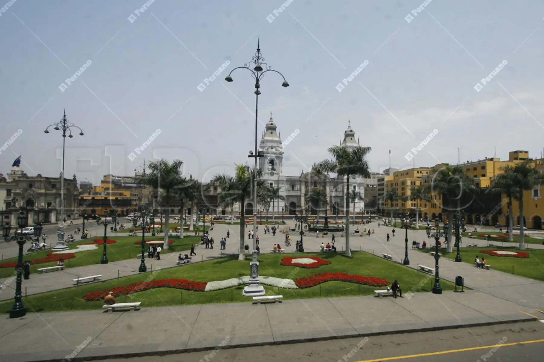Lima - 13 diciembre 2008 / Vista panoramica de la Plaza de Armas de Lima.
Foto: Archivo El Peruano