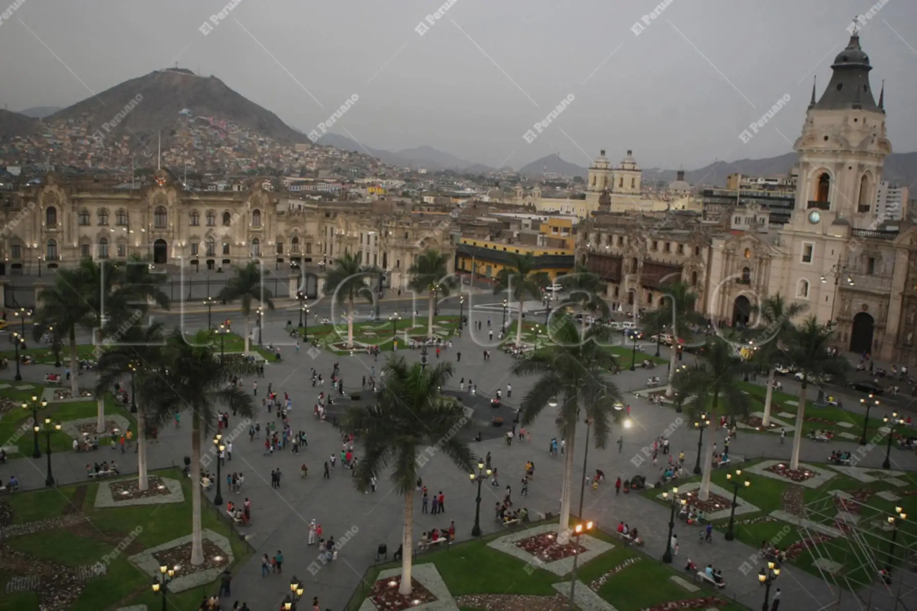 Lima - 12 enero 2013 / Vista panoramica de la Plaza de Armas de Lima. 
Foto: Archivo El Peruano
