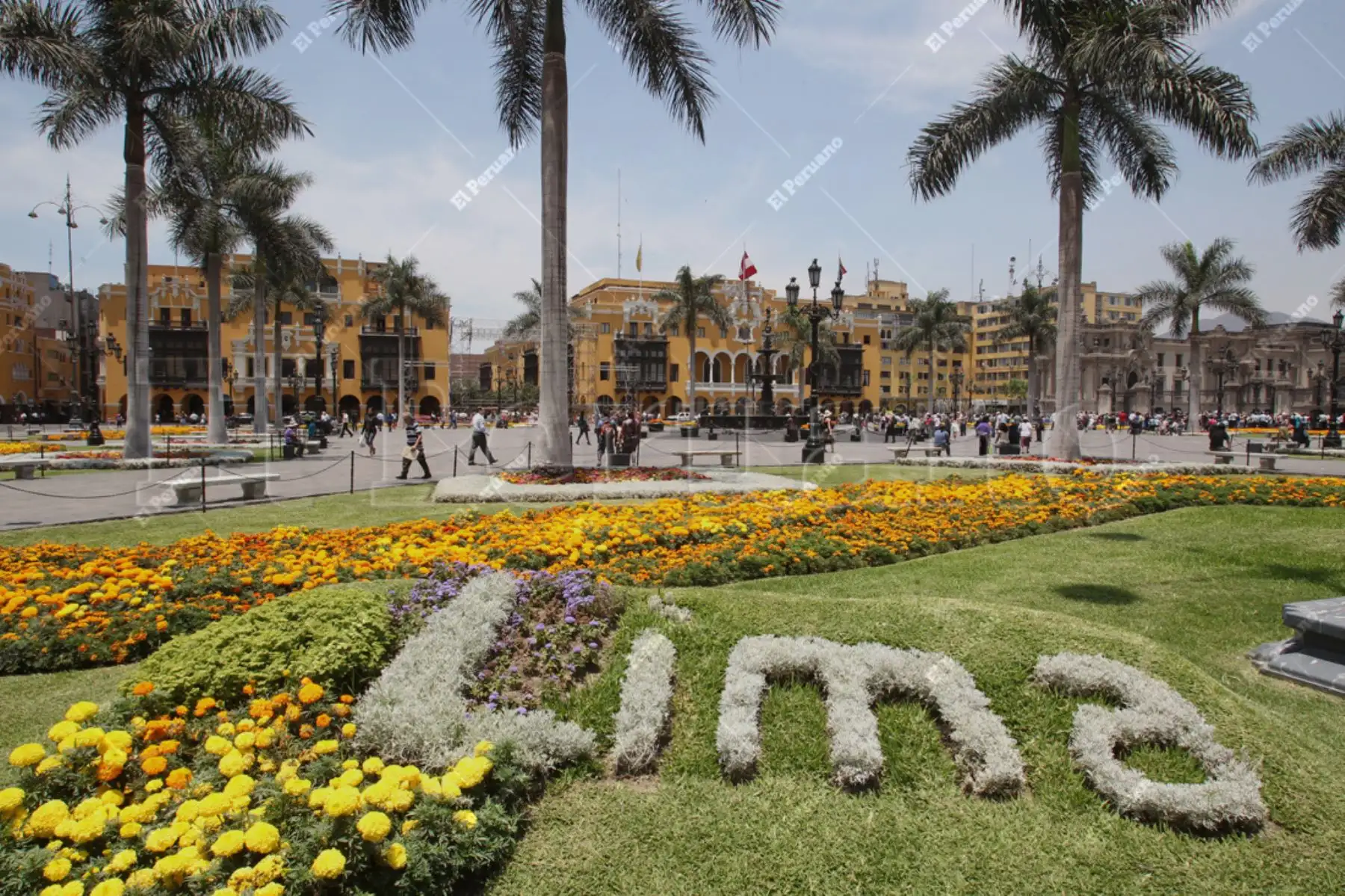 Lima 13 enero 2014 / Vista panoramica de la Plaza de Armas de Lima.
Foto: Archivo El Peruano