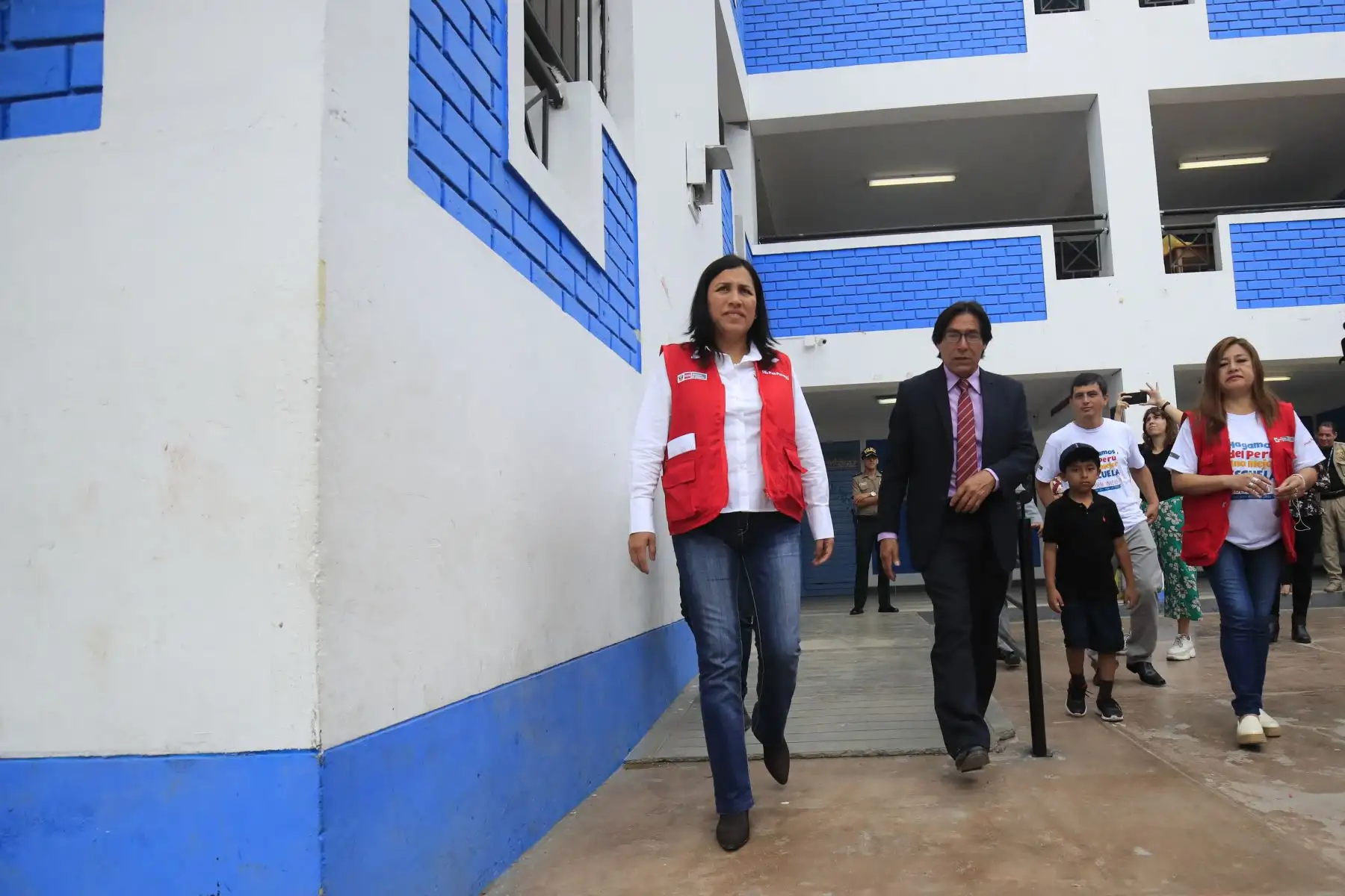 Ministra de Educación, Flor Pablo supervisa situación de instituciones educativas públicas de Lima Metropolitana, con la finalidad de garantizar el Buen Inicio del
Año Escolar 2020. Foto: ANDINA/Juan Carlos Guzmán