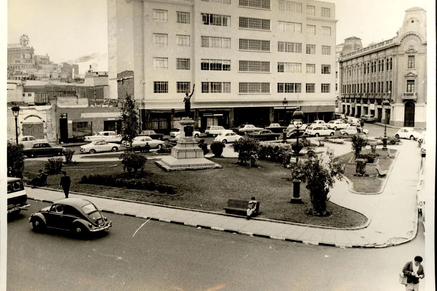 Vista Panorámica de la Plaza Francia. Foto: ANDINA/archivo