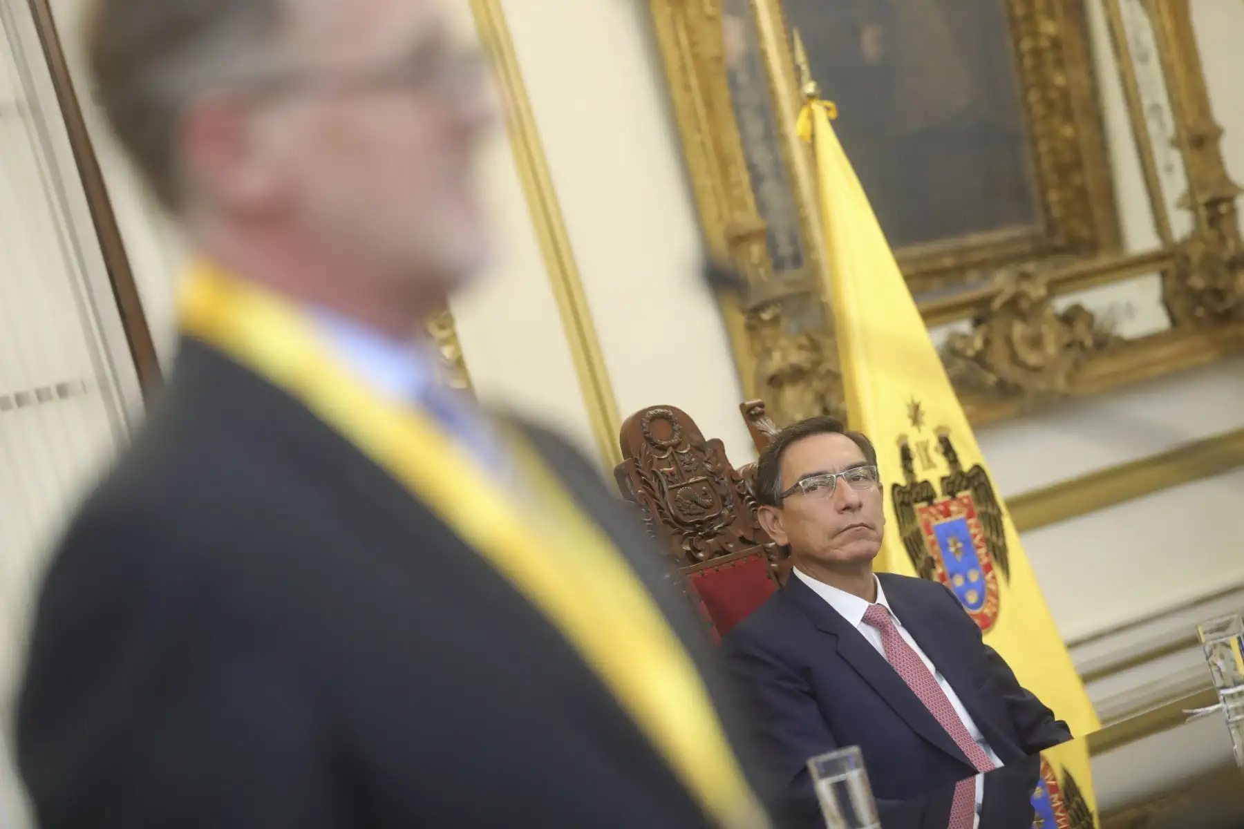Presidente de la República, Martín Vizcarra y alcalde de Lima Jorge Muñoz encabezaron Sesión Solemne por el 485.° aniversario de la fundación de la ciudad y homenaje póstumo a limeños destacados.
Foto: ANDINA/Prensa Presidencia