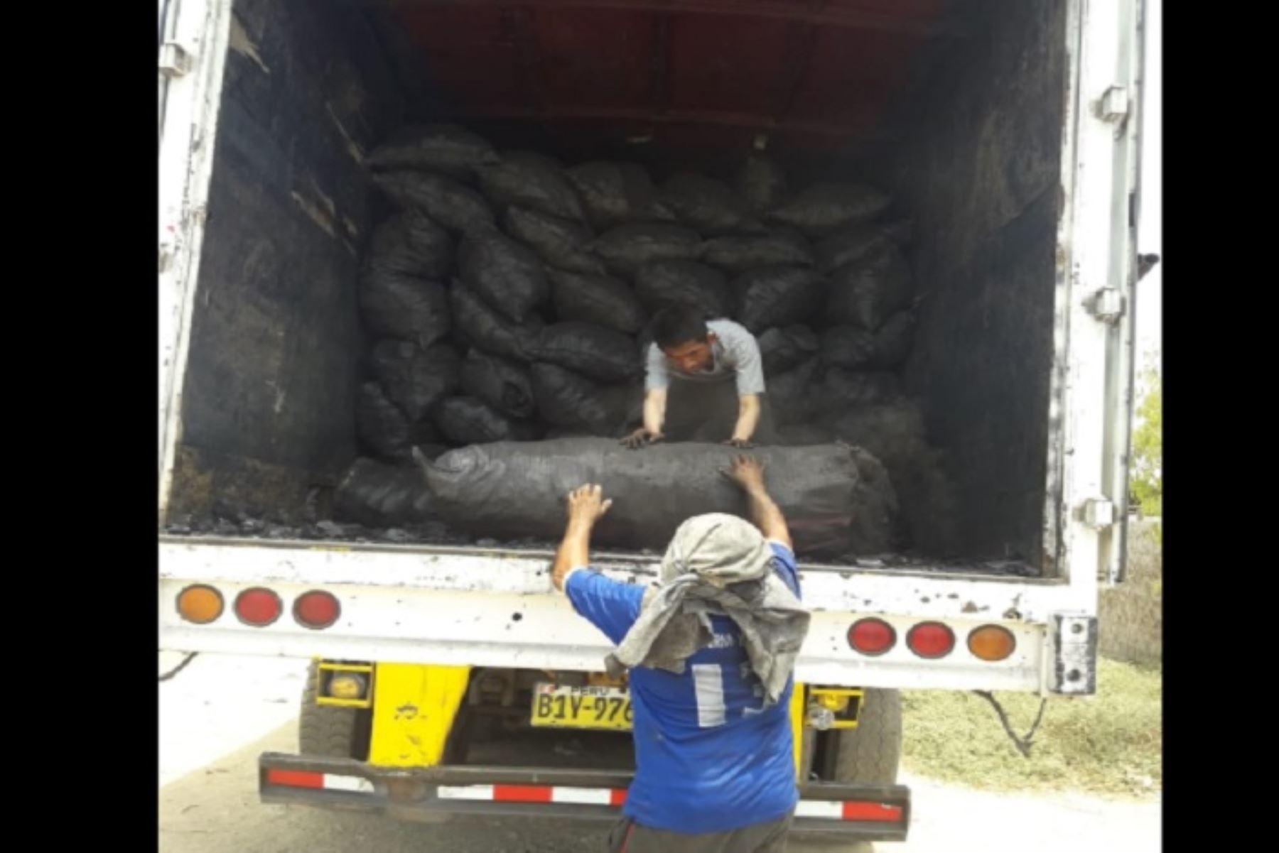 El vehículo trasladaba 377 sacos de polietileno negro que contenía carbón vegetal de algarrobo procedente supuestamente de PiuraANDINA/Difusión