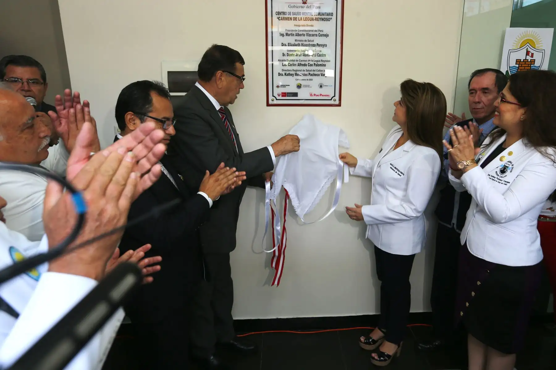 Ministra de Salud Dra: Elizabeth Hinostroza,Inaugura Centro de Salud Mental Comunitaria en Carmen de La Legua.Foto:ANDINA/Héctor Vinces.