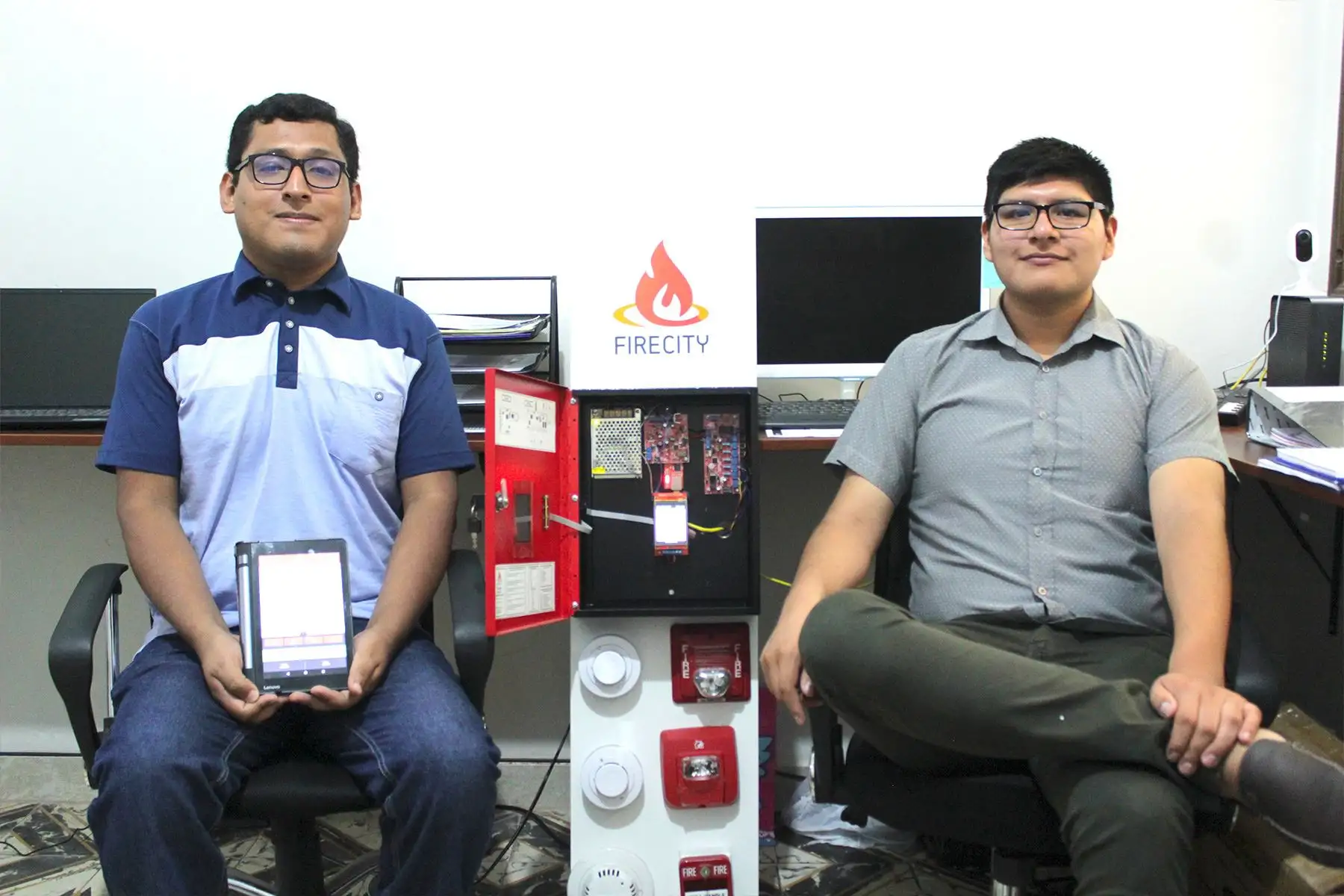 Emprendimiento peruano busca mejorar los sistemas contra incendios con ayuda de la nube y una aplicación móvil. Foto: Harold Moreno.