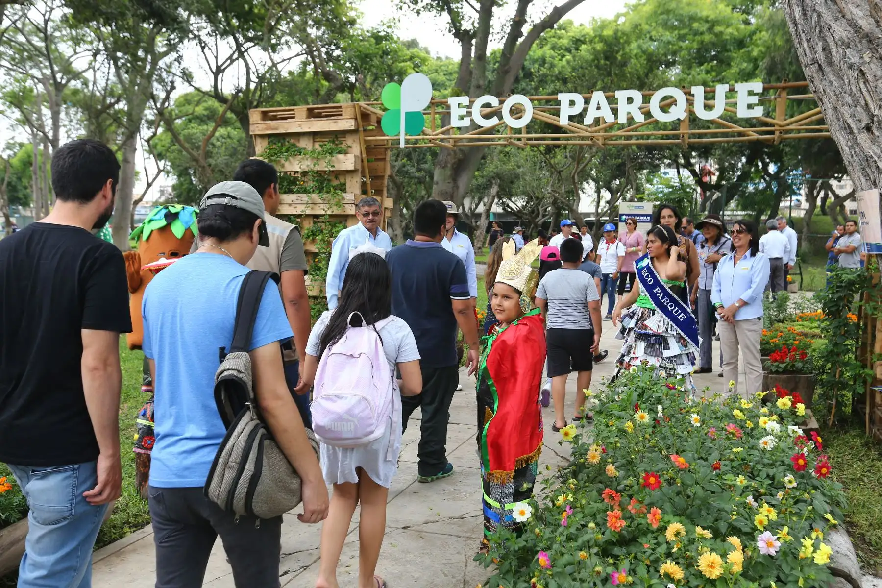 Ministra de Ambiente Fabiola Muñoz,inaugura Ecoparque en Campo de Marte,Jesus Maria.Foto:ANDINA/Héctor Vinces.