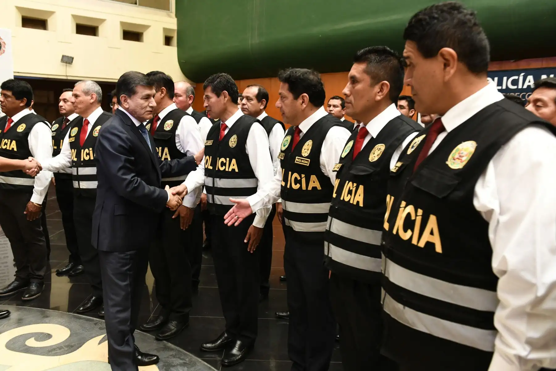 Ministro del Interior, Carlos Morán presenta la Brigada Especial contra la migración delictiva. Foto: ANDINA/Difusión