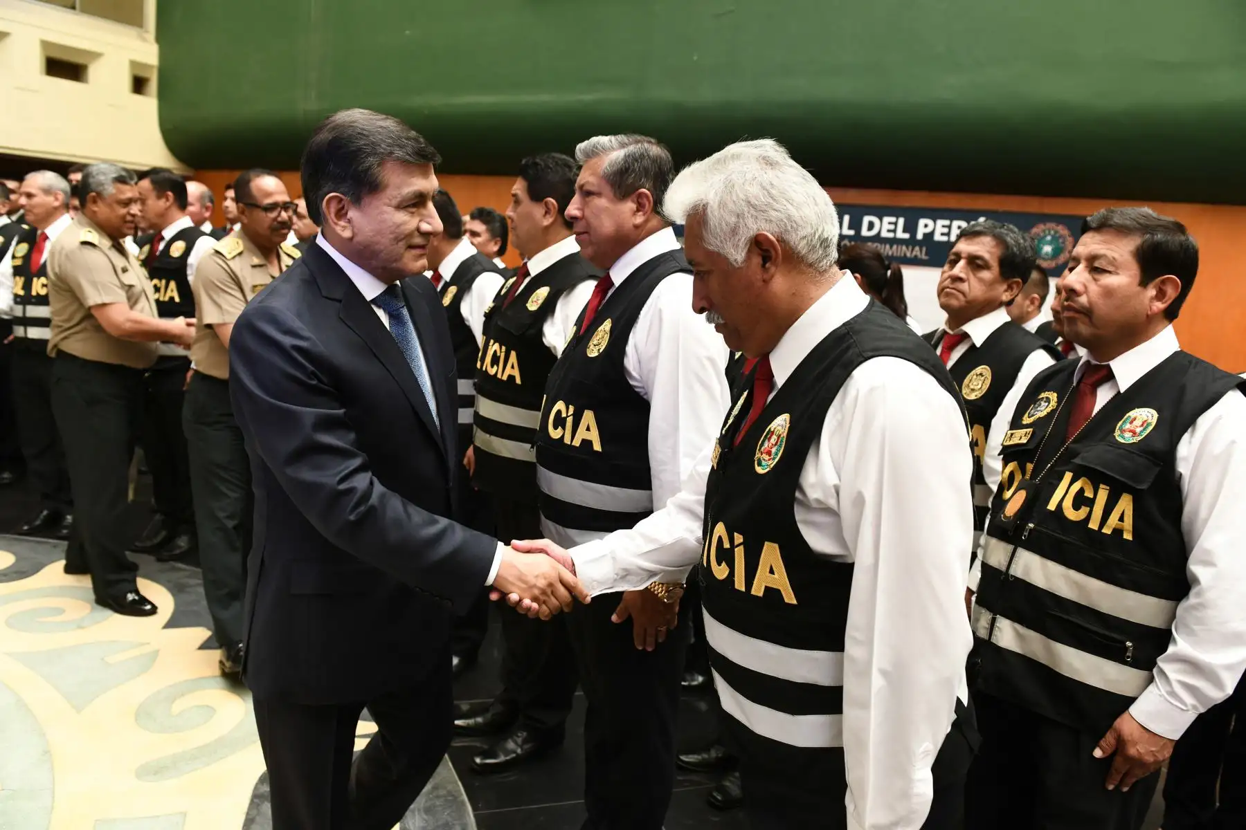 Ministro del Interior, Carlos Morán presenta la Brigada Especial contra la migración delictiva. Foto: ANDINA/Difusión