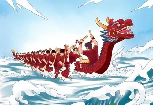 Ilustración de libro sobre leyendas chinas.