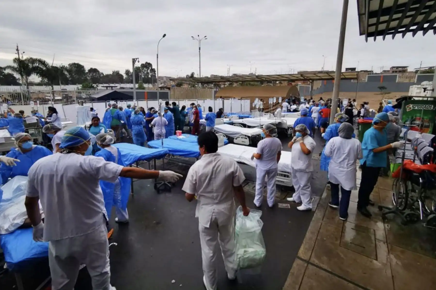 Mas de 30 heridos son atendidos de  emergencia por quemaduras de grado II y III. 07 niños son trasladados al hospital del niño. Foto:ANDINA/Minsa