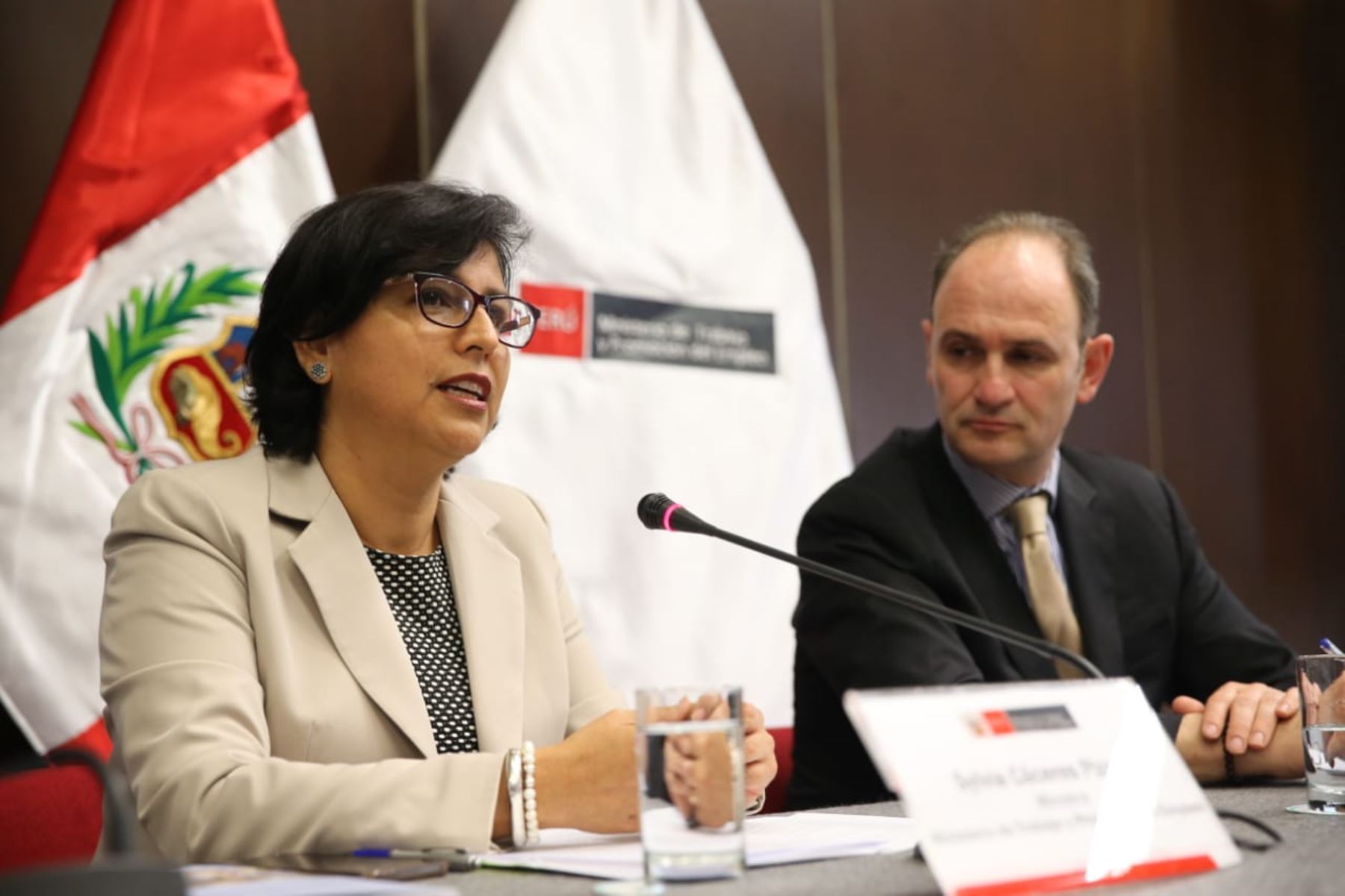 Ministra de Trabajo y Promoción del Empleo, Sylvia Cáceres. Foto: Cortesía.