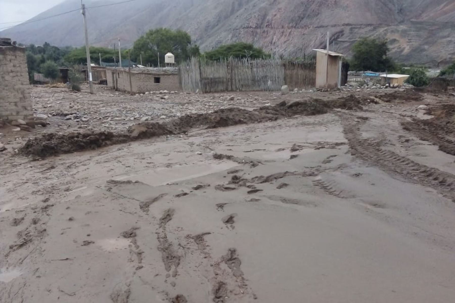 Diversos poblados de Caravelí, en Arequipa, fueron afectados por la caída de un huaico debido a las lluvias intensas. ANDINA/Difusión