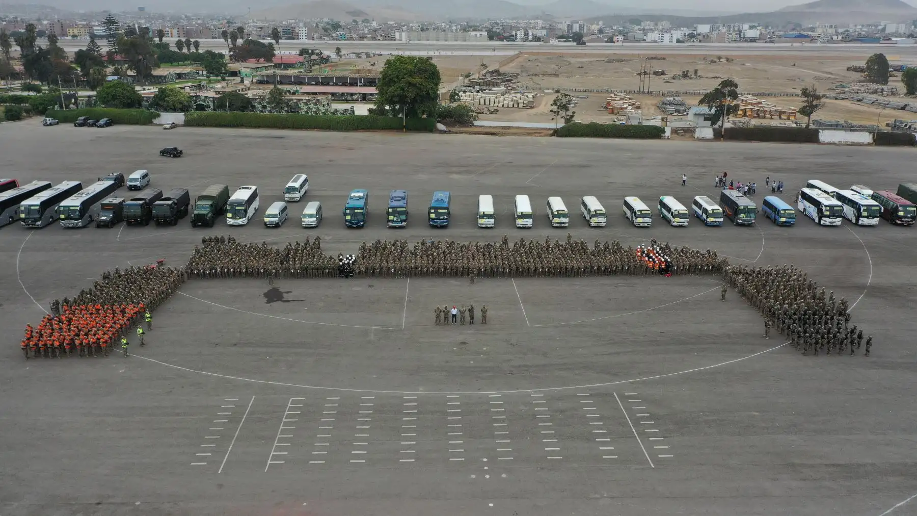 Despliegue del personal de las fuerzas armadas por las elecciones congresales extraordinarias 2020. Foto: ANDINA/MINDEF