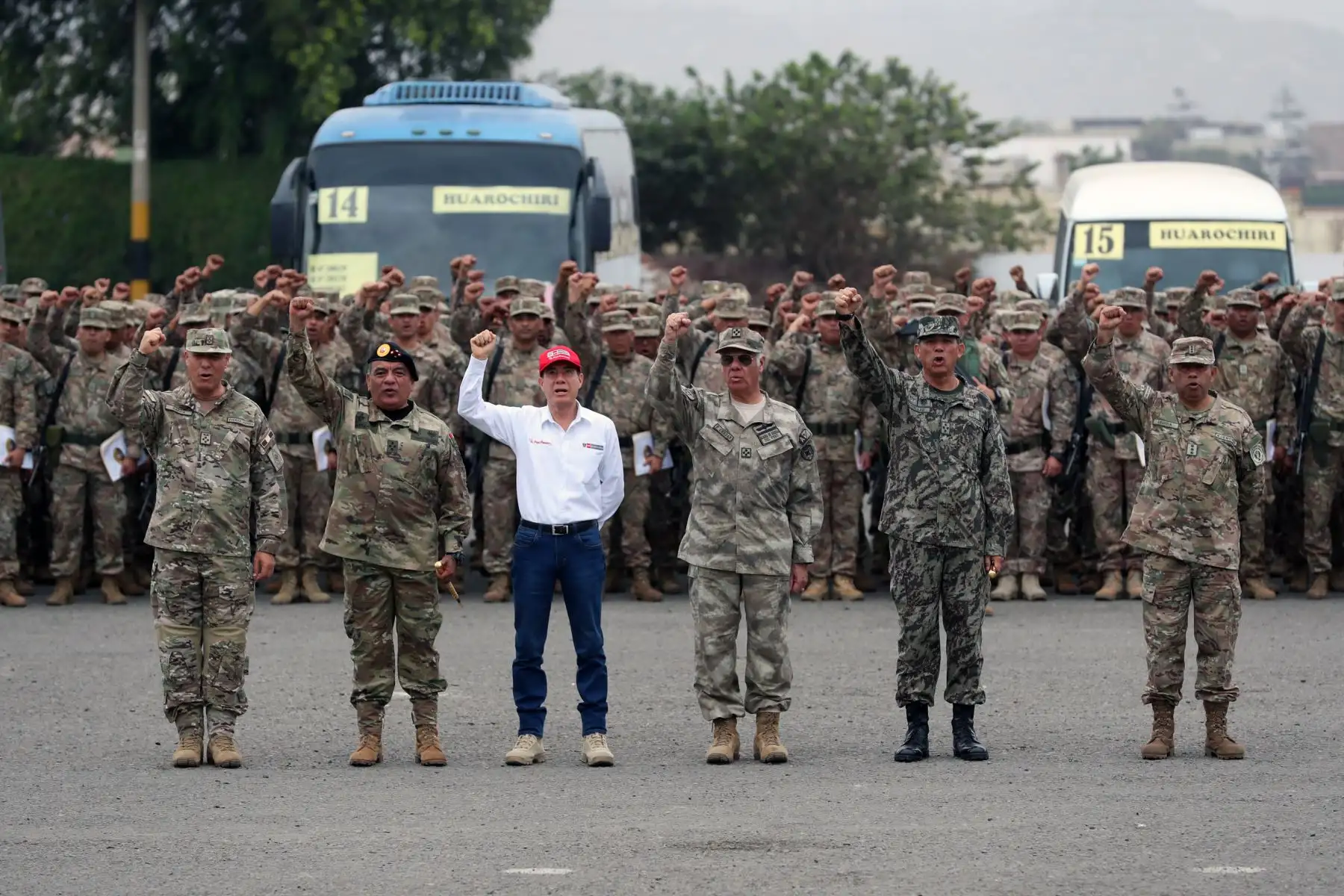 Despliegue del personal de las fuerzas armadas por las elecciones congresales extraordinarias 2020. Foto: ANDINA/MINDEF