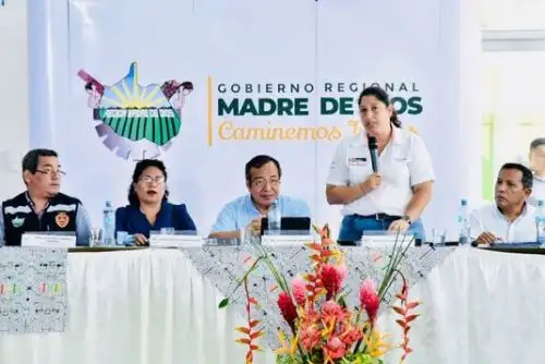 La ministra del Ambiente, Fabiola Muñoz, sostuvo que las autoridades regionales y locales de Madre de Dios deben enfocarse en impulsar proyectos de “infraestructura verde” y desarrollo productivo para impulsar el empleo y la economía en la región. ANDINA/Difusión