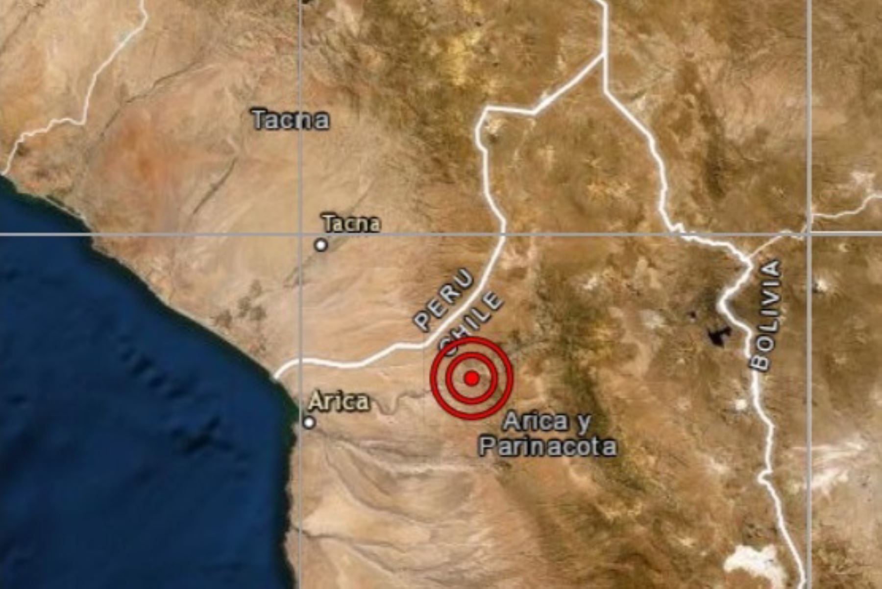 Tacna fue remecida por sismo de magnitud 4.6 este mediodía.