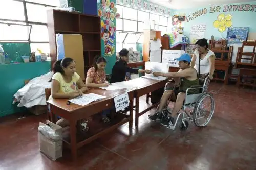 Jornada electoral extraordinaria del domingo 26 de enero. Foto: ANDINA/Renato Pajuelo.