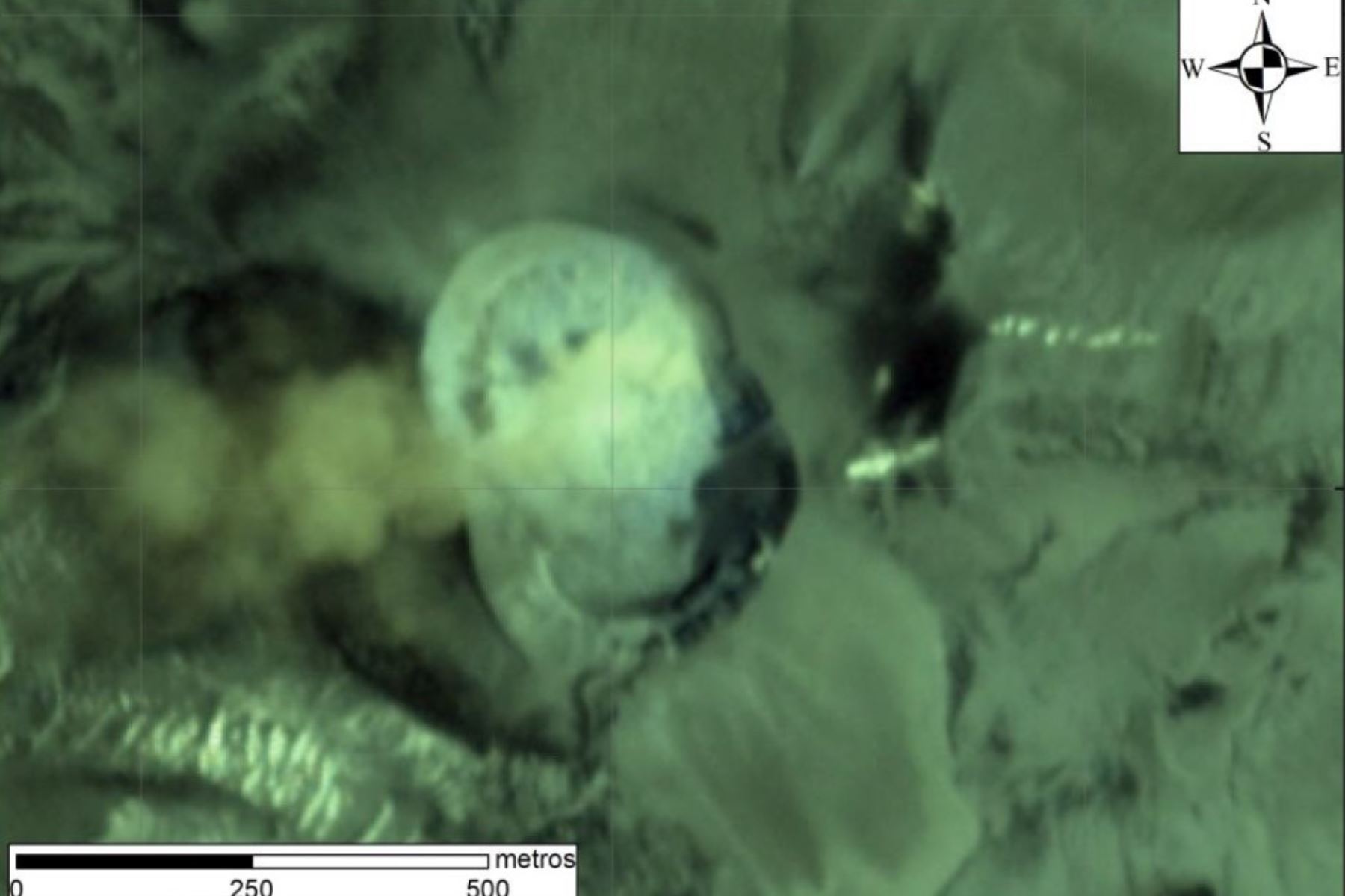 De acuerdo con estudio del Ingemmet, el cuerpo de lava ubicado en el cráter del volcán Sabancaya se está destruyendo de forma parcial.