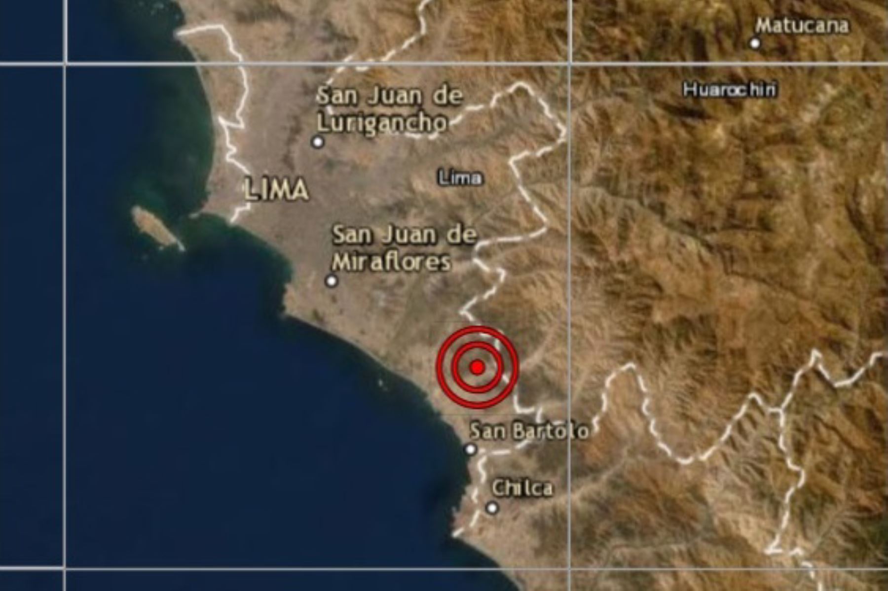 El sismo de magnitud 4 en Cañete tuvo una intensidad III en el distrito de Chilca. Foto: ANDINA/Difusión