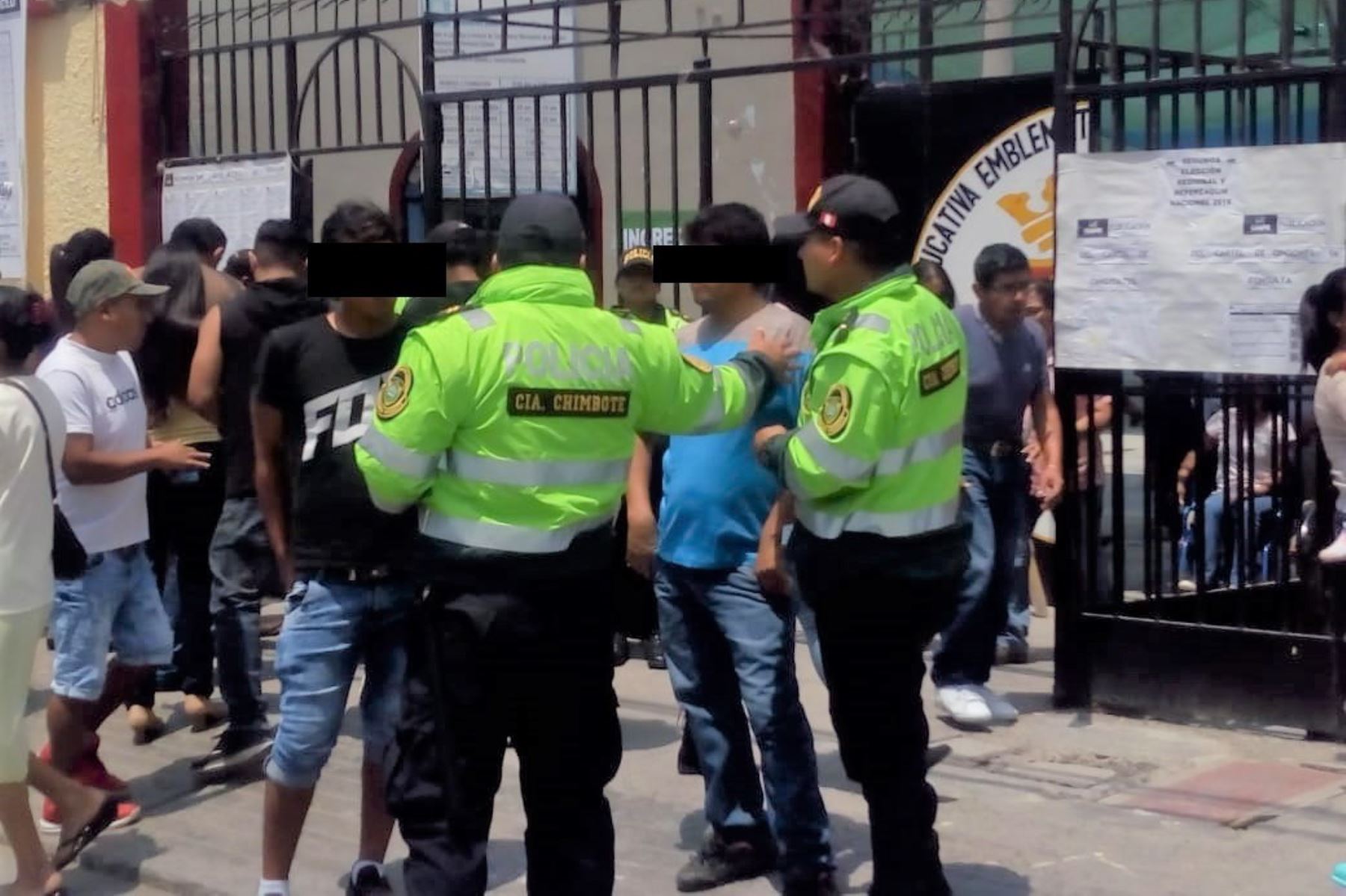 Policía Nacional detuvo a tres personas por presunta suplantación de votantes en Áncash y a 24 requisitoriados por la justicia. ANDINA/Difusión