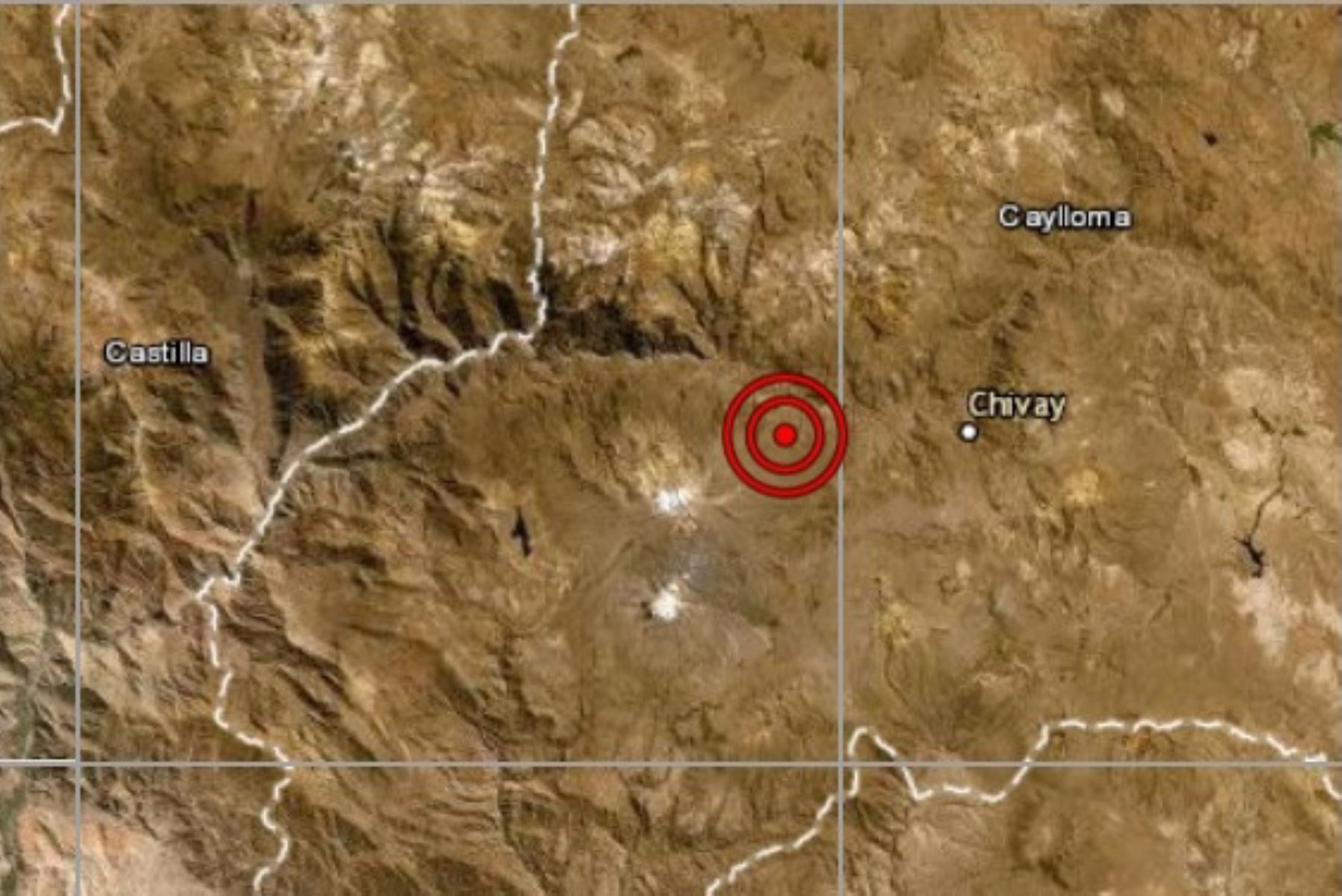 Arequipa: sismo de magnitud 3.8 remeció distrito de Maca esta tarde