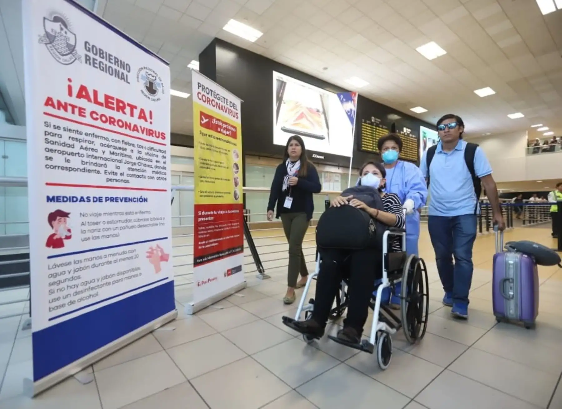Coronavirus: aumentan controles sanitarios en aeropuerto Jorge Chávez. Foto: cortesía