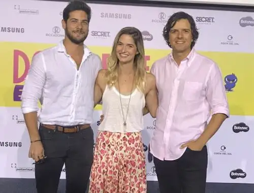 Protagonistas de la cinta "Doblemente embarazada".