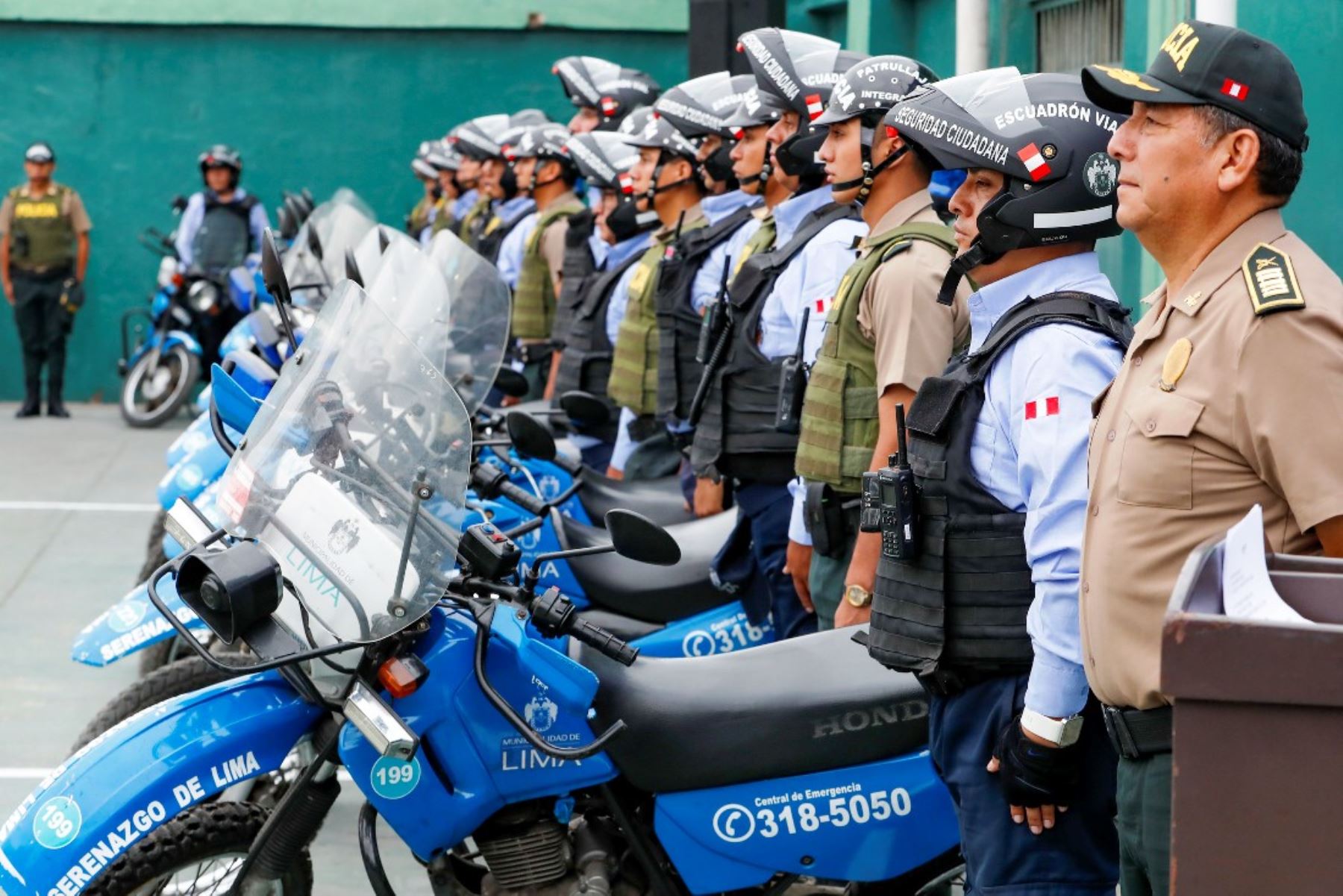 Municipalidad de Lima y Policía presentan plan de patrullaje integrado en  moto | Noticias | Agencia Peruana de Noticias Andina