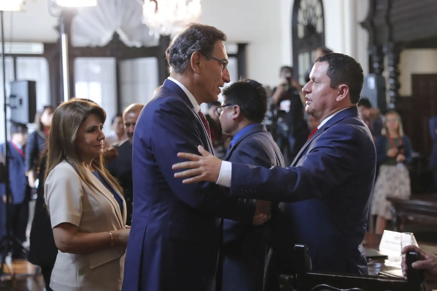 Presidente de la República participó en la Presentación y suscripción de las adendas de los convenios de financiamiento entre las Instituciones Administradoras de Fondos de Aseguramiento en Salud - IAFAS, Seguro Integral de Salud - SIS, Fondo Intangible Solidario de Salud - FISSAL y los Gobiernos Regionales para el año 2020. Foto: ANDINA/Prensa Presidencia
