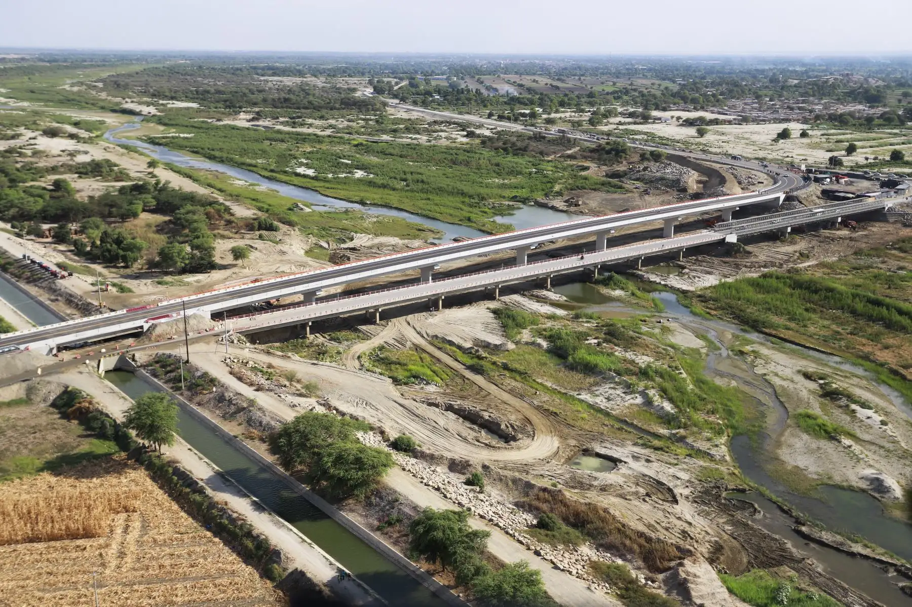 Presidente Martín Vizcarra pone en funcionamiento el puente Independencia en Piura. Foto: ANDINA/Prensa Presidencia