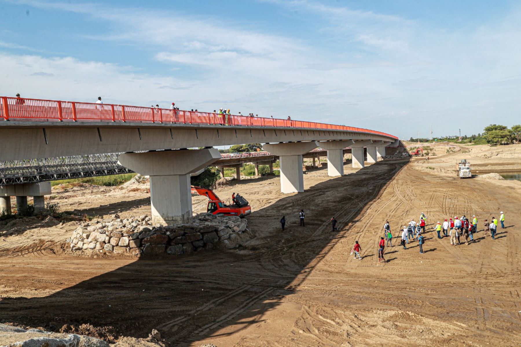 El MTC informó que se reiniciarán la construcción de cuatro puentes definitivos en la región Tumbes. ANDINA/Difusión