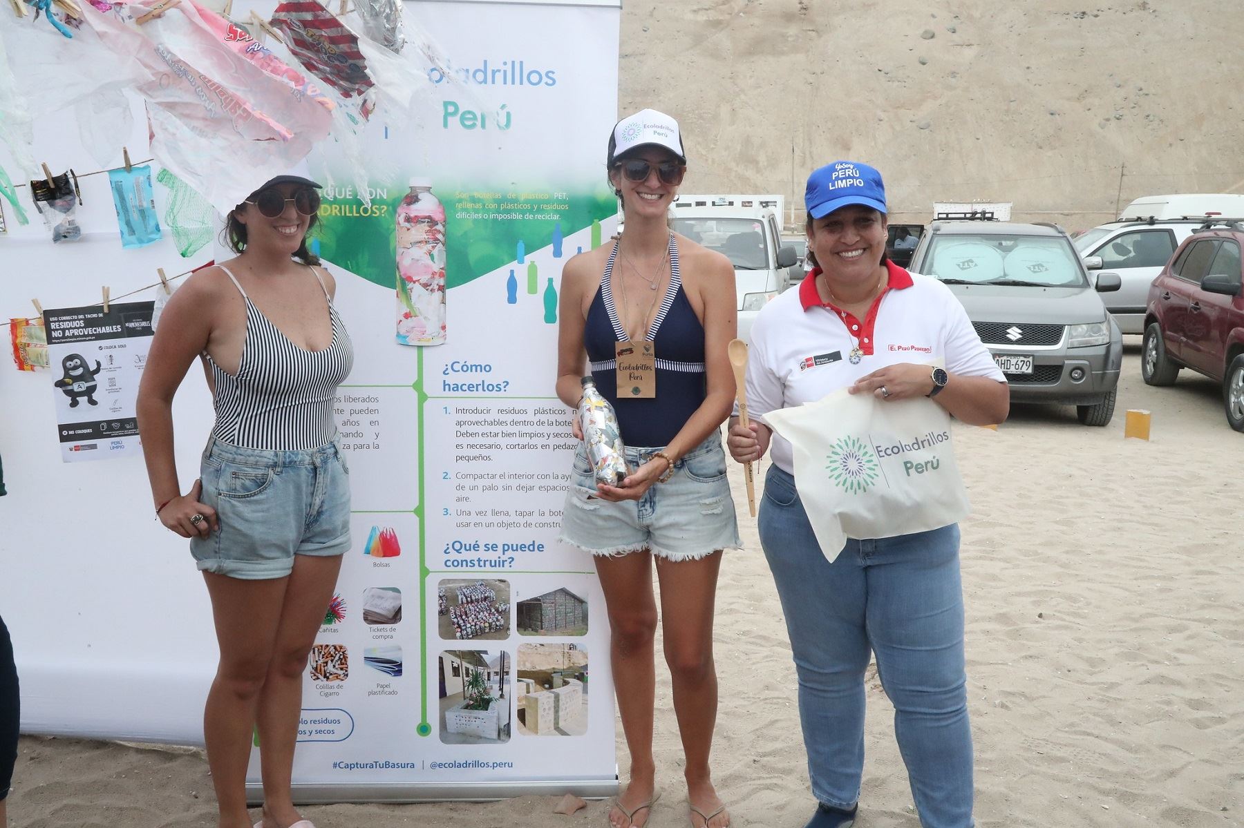 Ministra del Ambiente, Fabiola Muñoz, participa en campaña Salva Playas.